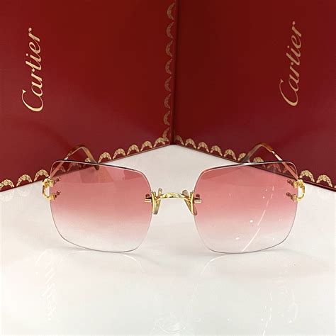 cartier rimless eyeglasses women